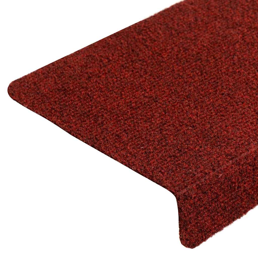Stufenmatten Selbstklebend 5 Stk. 65x21x4 cm Bordeauxrot