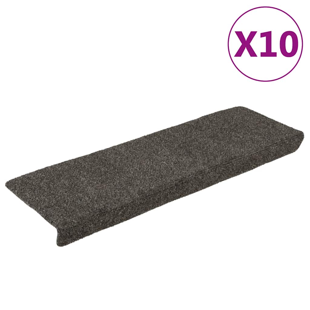 Stufenmatten Selbstklebend 10 Stk. 65x21x4 cm Anthrazit