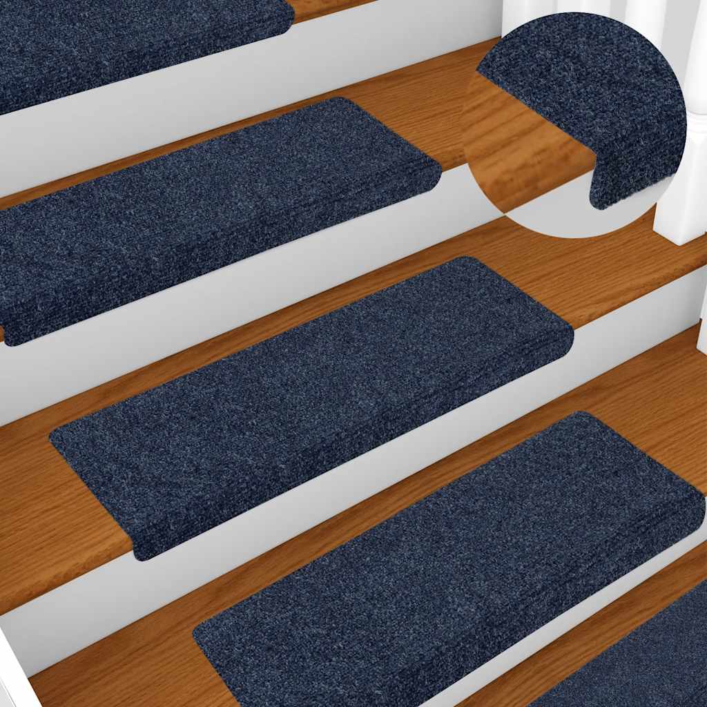 Stufenmatten Selbstklebend 10 Stk. 65x21x4 cm Anthrazit Rechteckiger Rand