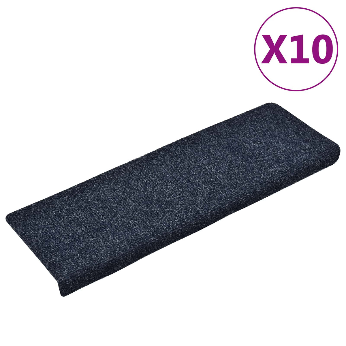Stufenmatten Selbstklebend 10 Stk. 65x21x4 cm Anthrazit