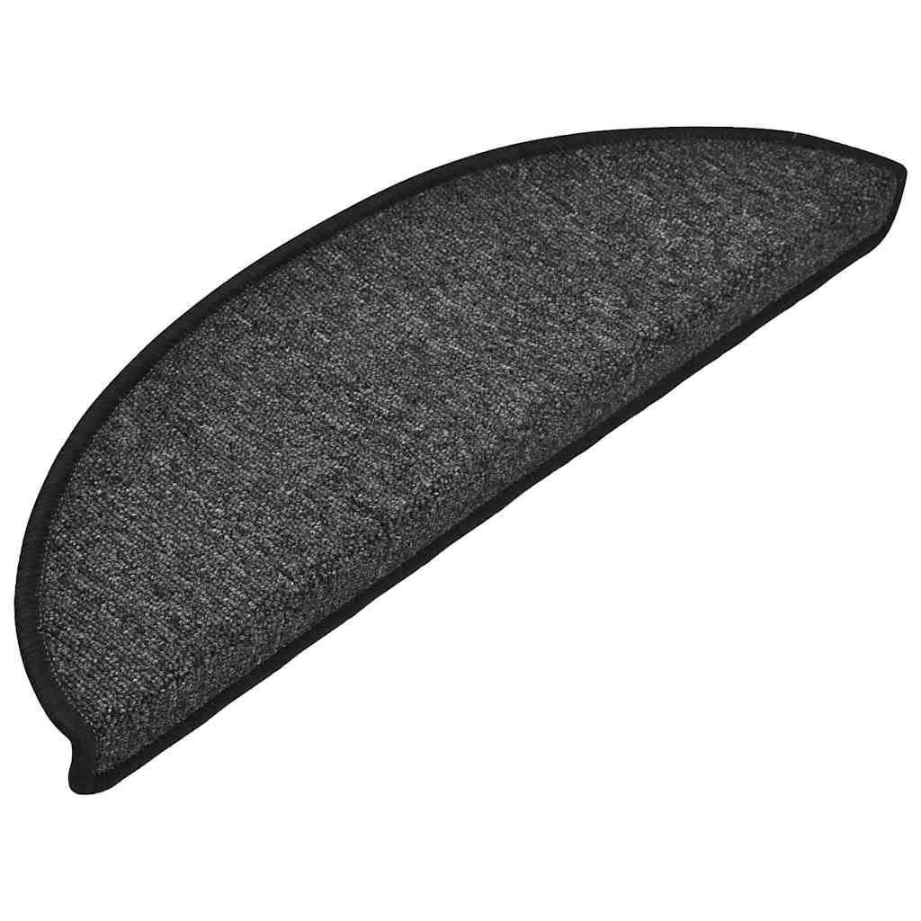 Stufenmatten 10 Stk. 56x17x3 cm Anthrazit Halbrund