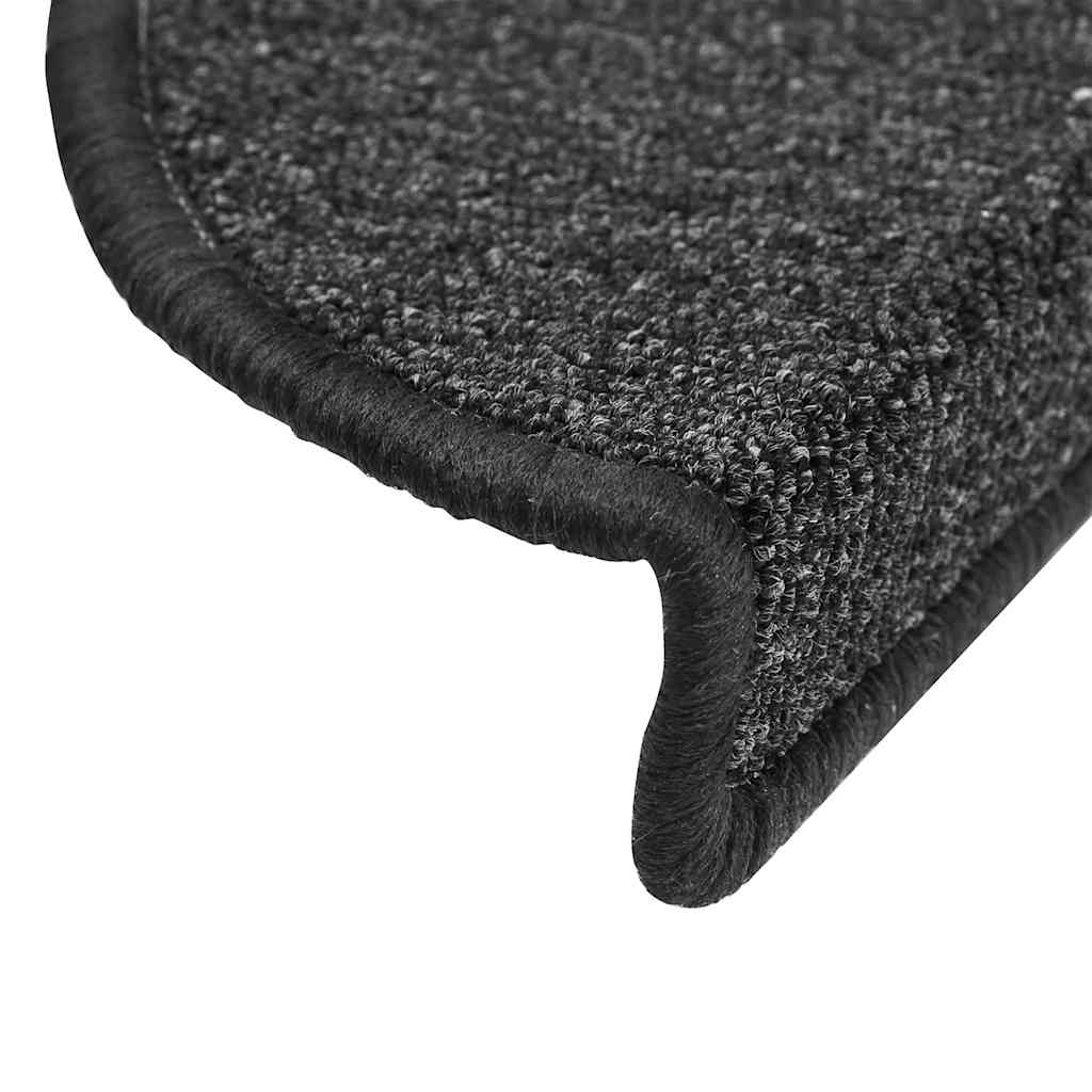 Stufenmatten 10 Stk. 56x17x3 cm Anthrazit Halbrund