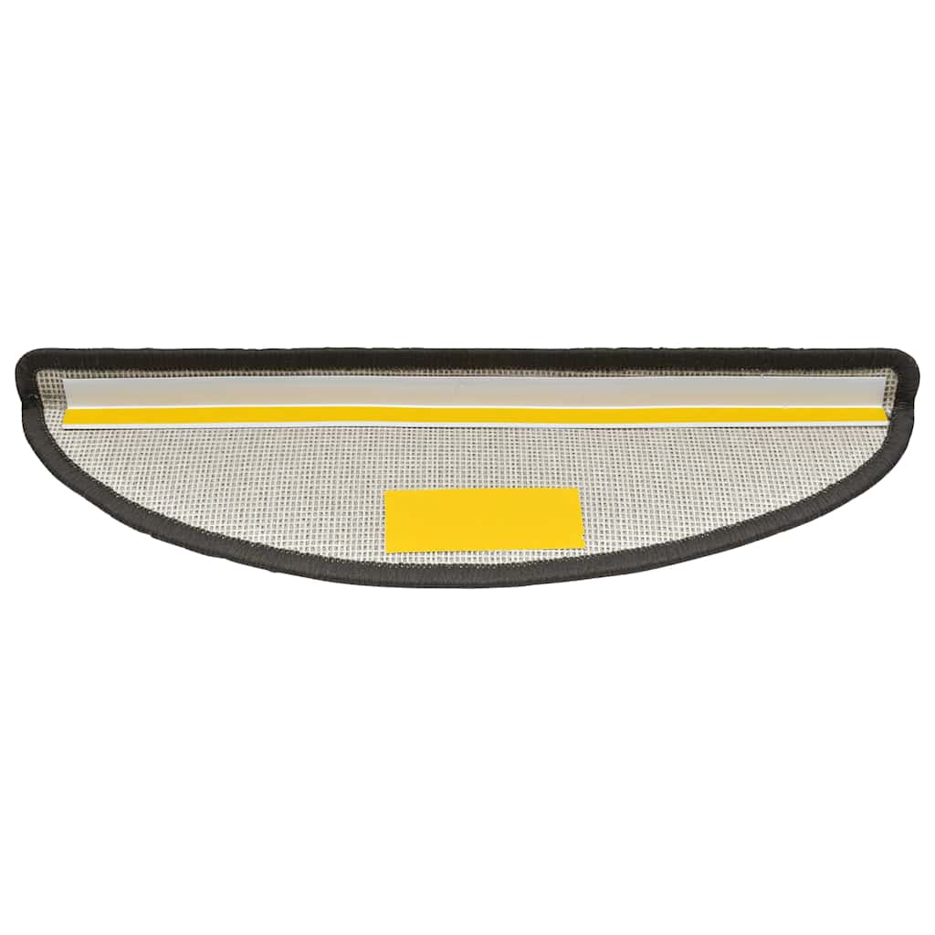 Stufenmatten 10 Stk. 56x17x3 cm Dunkelgrau Halbrund