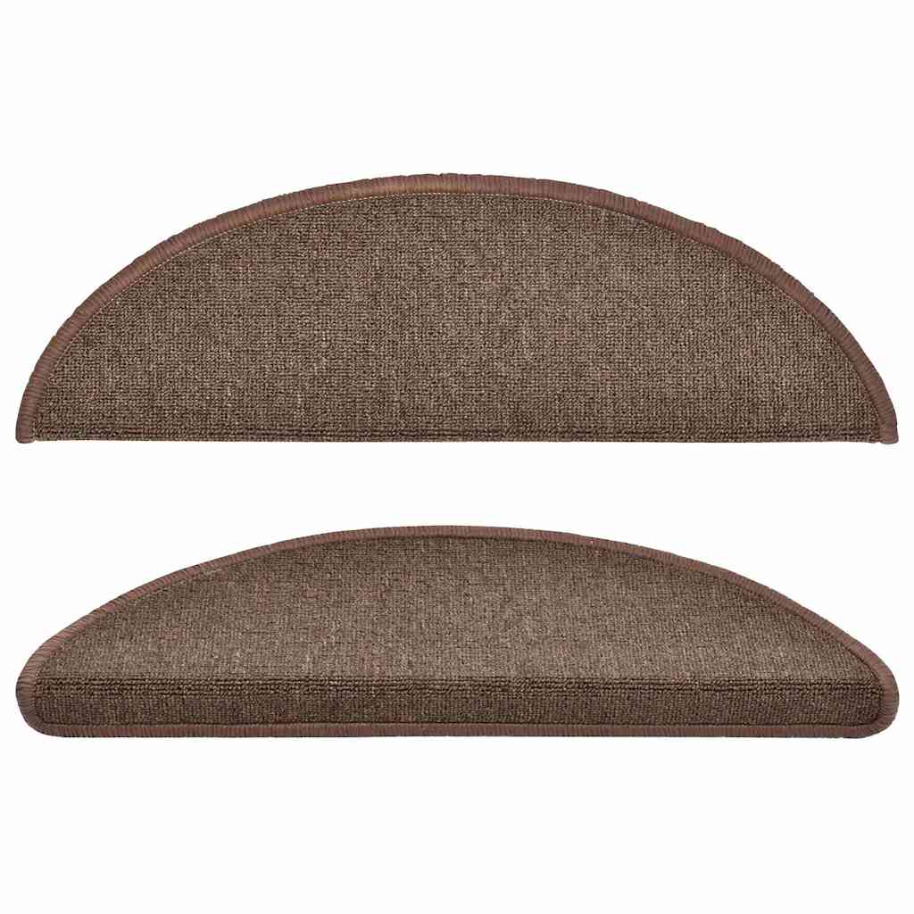Stufenmatten 10 Stk. 56x17x3 cm Kaffeebraun Halbrund