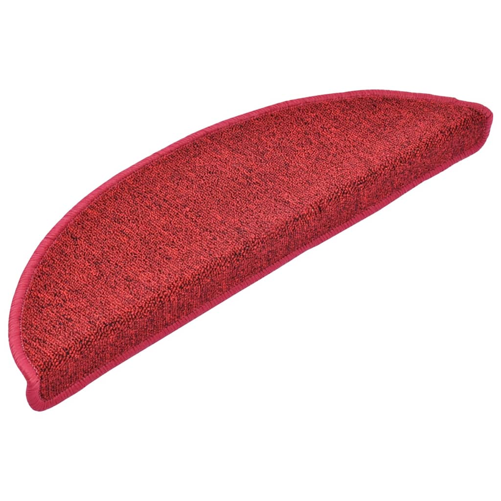 Stufenmatten 10 Stk. 56x17x3 cm Rot Halbrund
