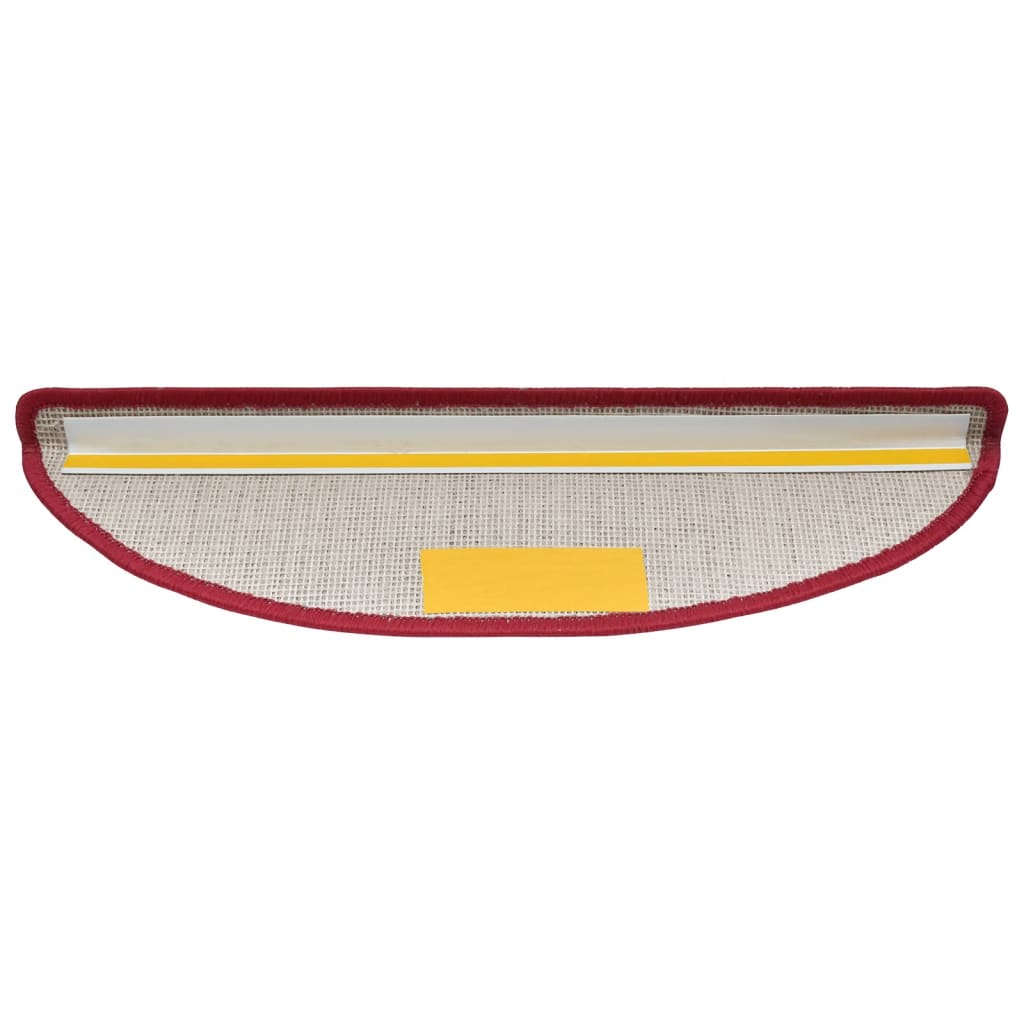 Stufenmatten 10 Stk. 56x17x3 cm Rot Halbrund