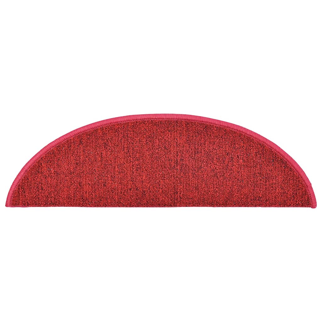 Stufenmatten 10 Stk. 56x17x3 cm Rot Halbrund