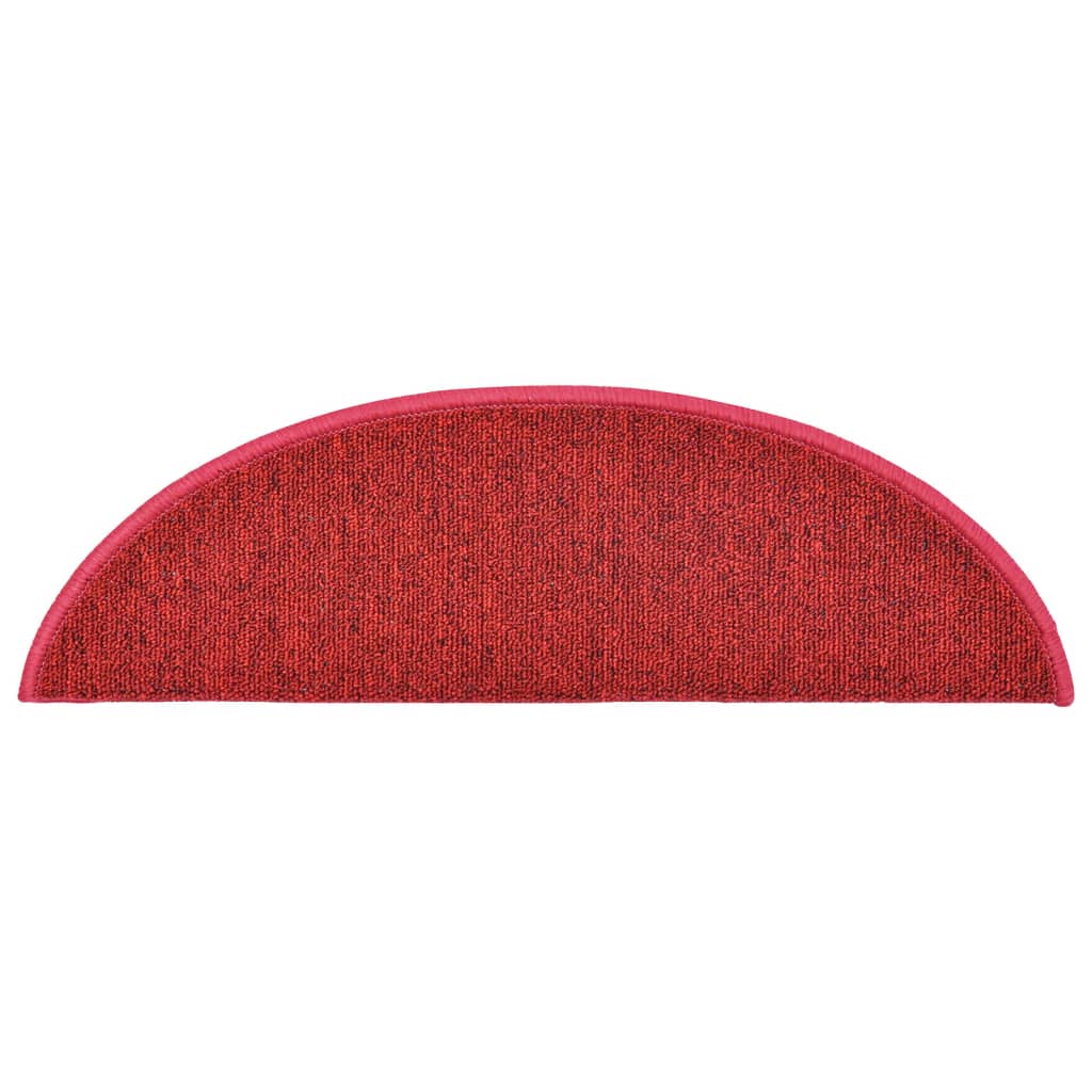 Stufenmatten 10 Stk. 56x17x3 cm Rot Halbrund