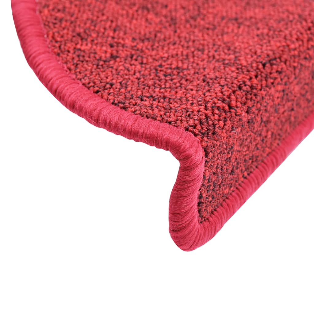 Stufenmatten 10 Stk. 56x17x3 cm Rot Halbrund