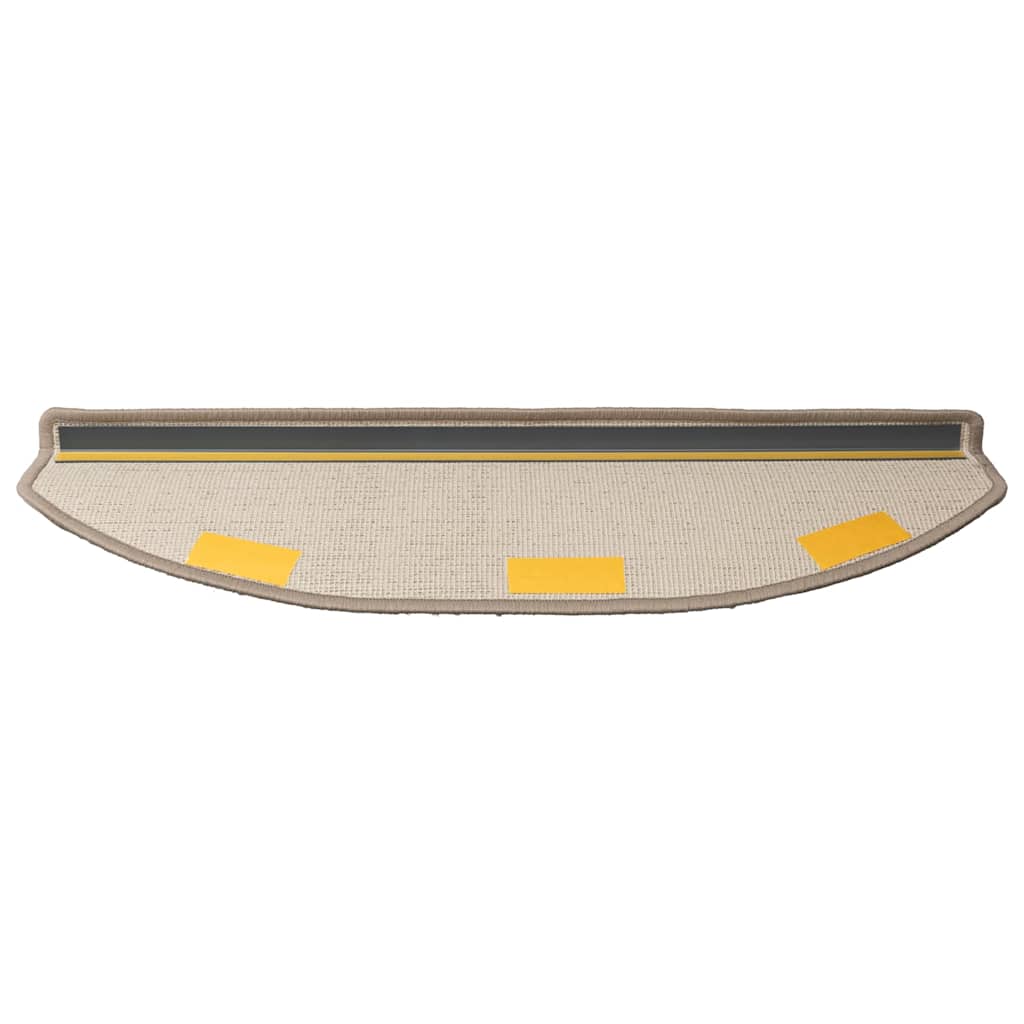 Stufenmatten 10 Stk. 56x17x3 cm Taupe Halbrund
