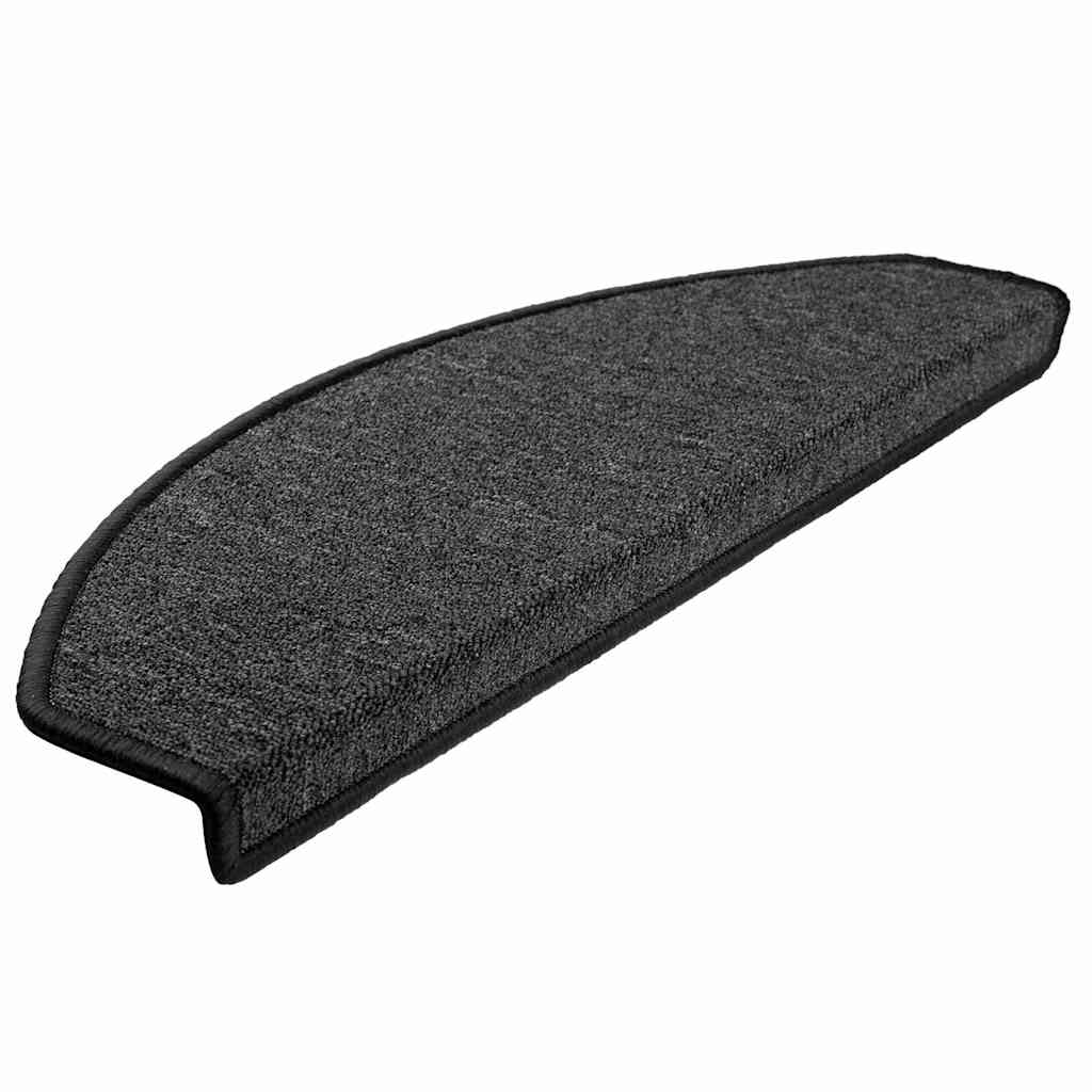 Stufenmatten 10 Stk. 65x24x4 cm Anthrazit Halbrund Groß