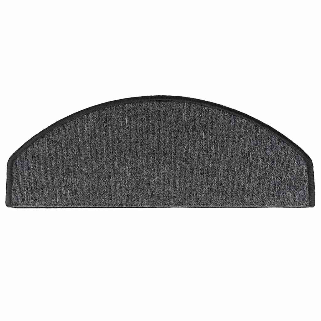 Stufenmatten 10 Stk. 65x24x4 cm Anthrazit Halbrund Groß