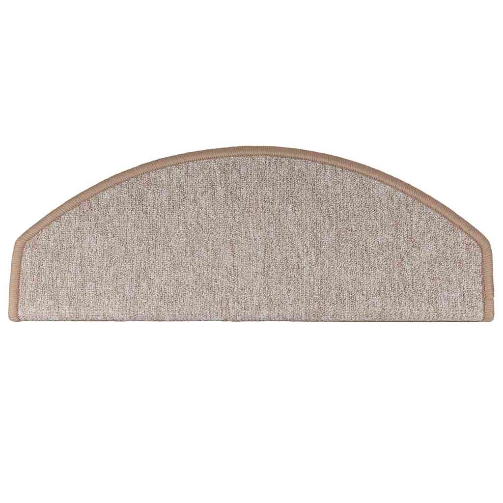 Stufenmatten 10 Stk. 65x24x4 cm Hellbraun Halbrund Groß