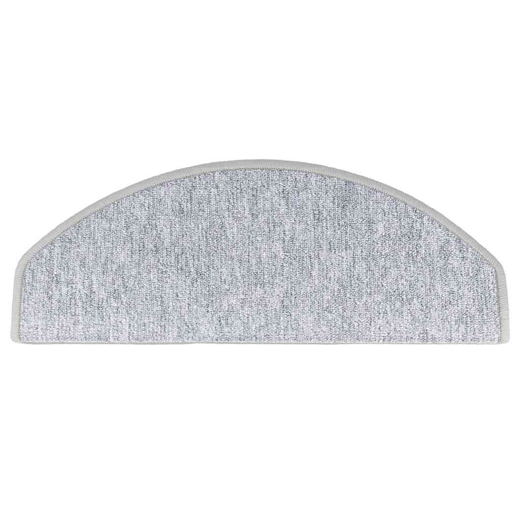Stufenmatten 10 Stk. 65x24x4 cm Hellgrau Halbrund Groß