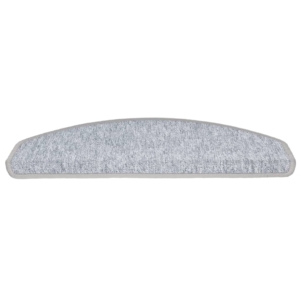 Stufenmatten 10 Stk. 65x24x4 cm Hellgrau Halbrund Groß