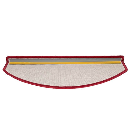 Stufenmatten 10 Stk. 65x24x4 cm Rot Halbrund Groß