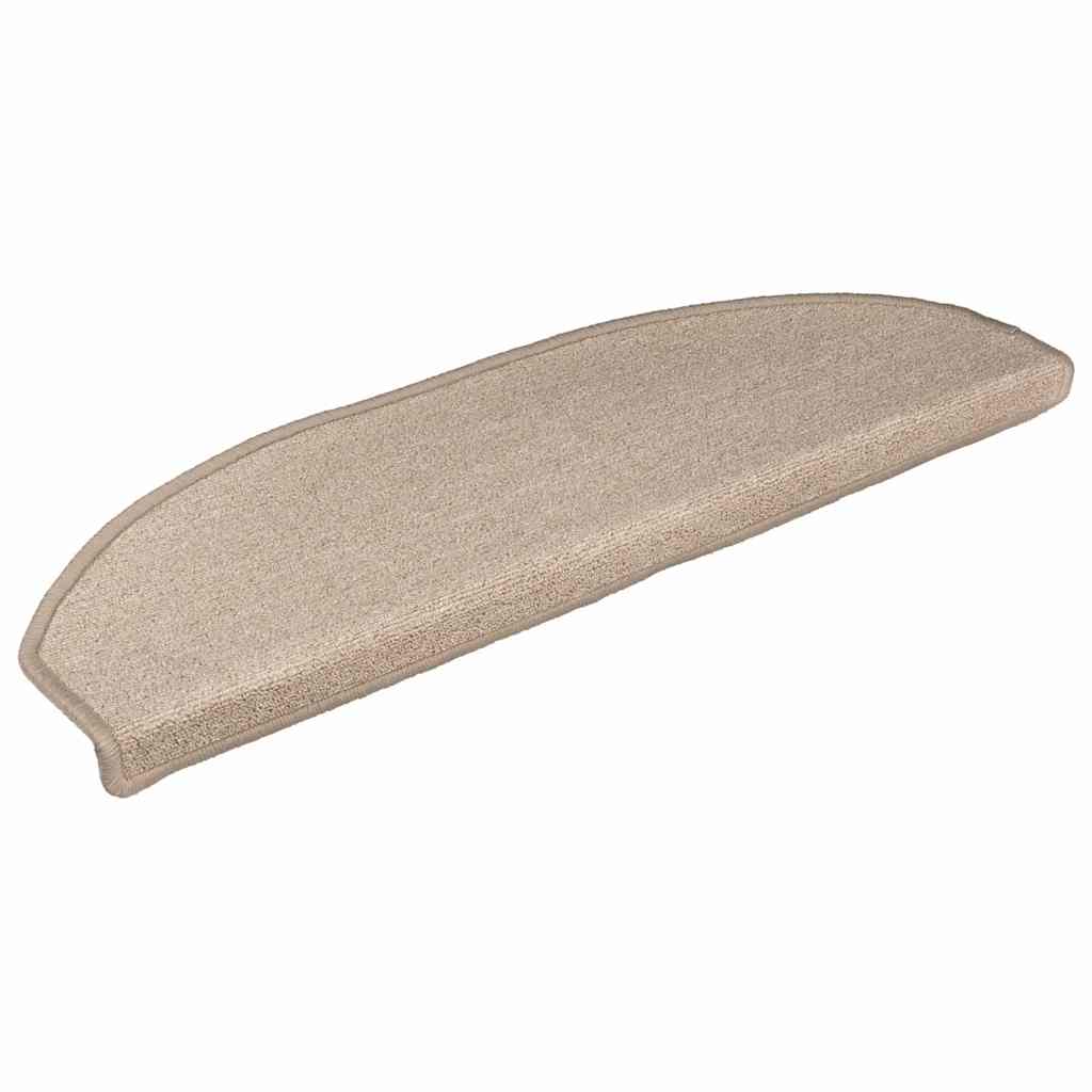 Stufenmatten 10 Stk. 65x24x4 cm Taupe Halbrund Groß
