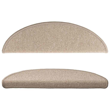 Stufenmatten 10 Stk. 65x24x4 cm Taupe Halbrund Groß