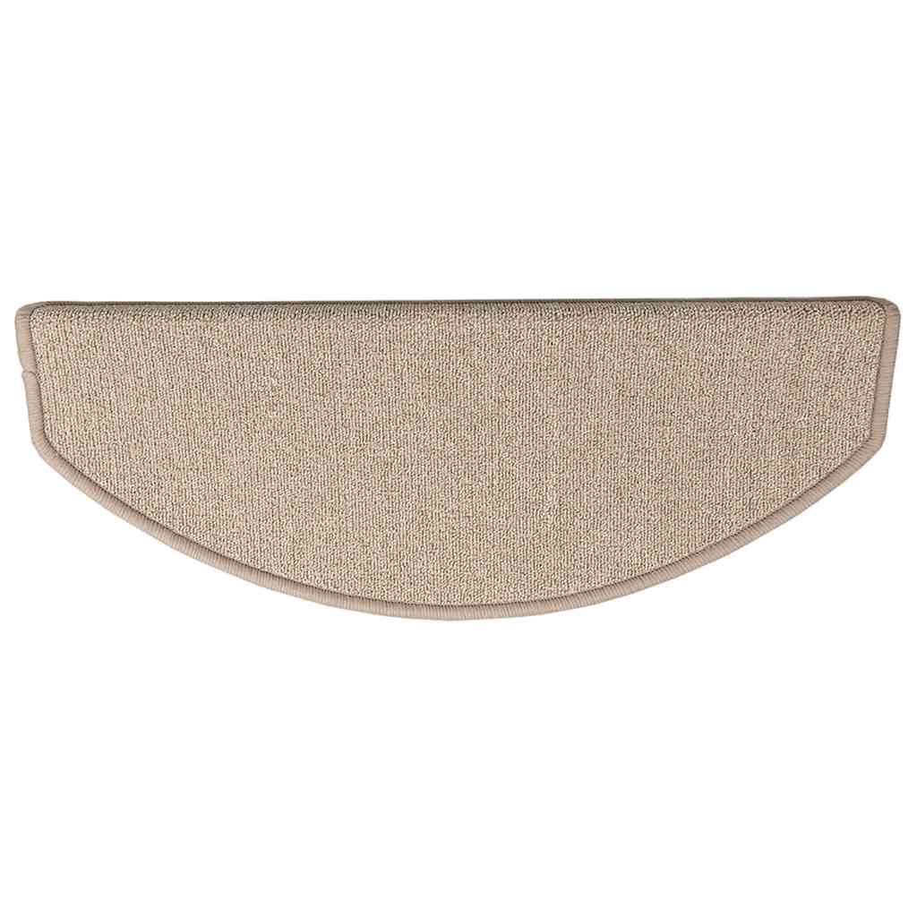Stufenmatten 10 Stk. 65x24x4 cm Taupe Halbrund Groß