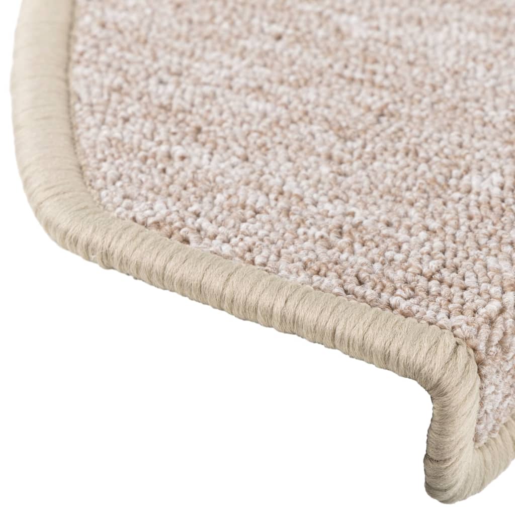 Stufenmatten 10 Stk. 65x24x4 cm Taupe Halbrund Groß