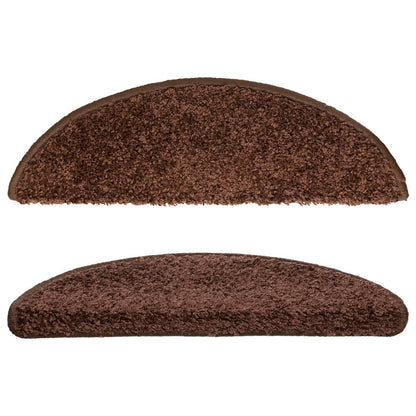 Stufenmatten 10 Stk. 56x17x3 cm Braun Halbrund