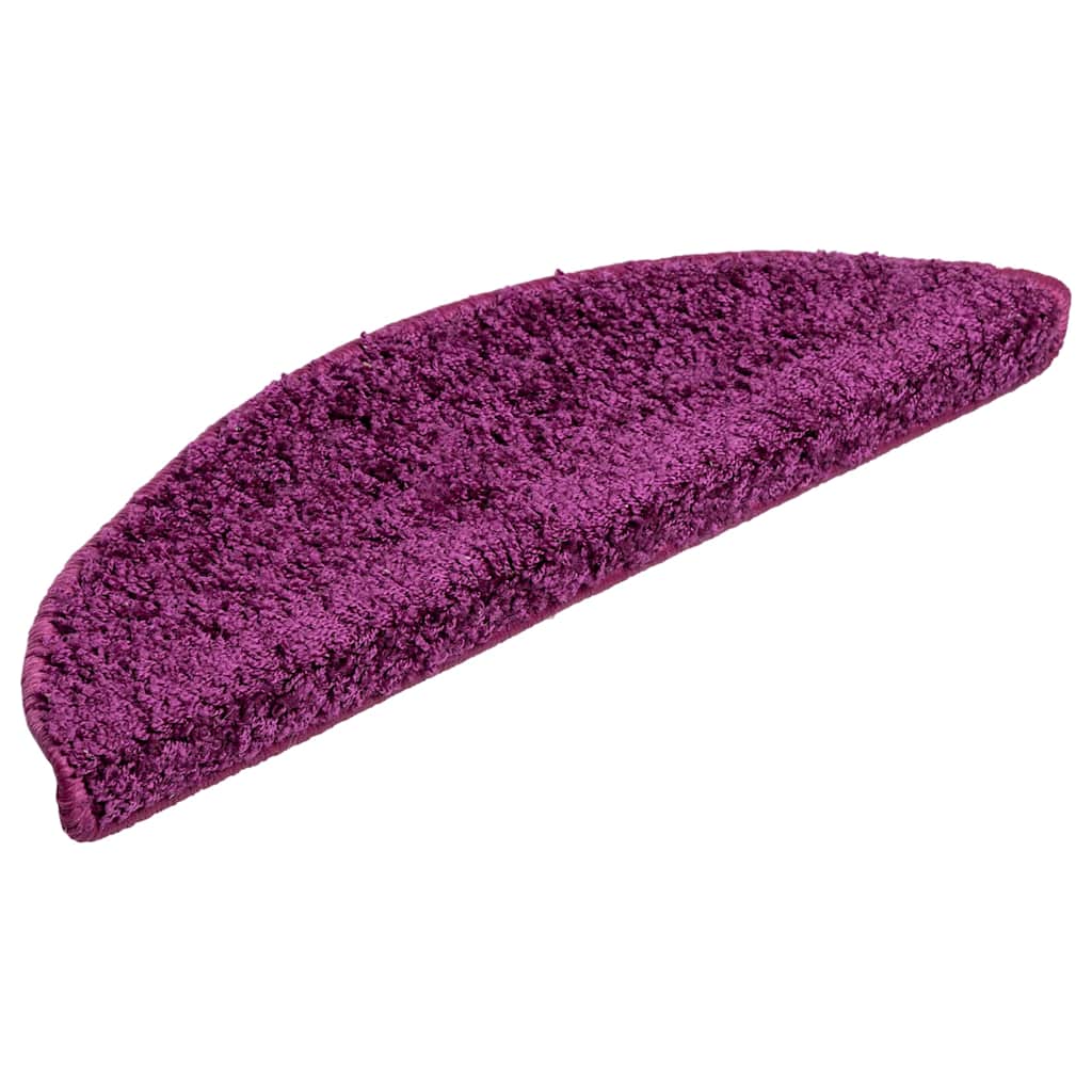 Stufenmatten 10 Stk. 56x17x3 cm Violett Halbrund