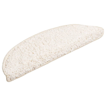 Stufenmatten 10 Stk. 56x17x3 cm Weiß Halbrund