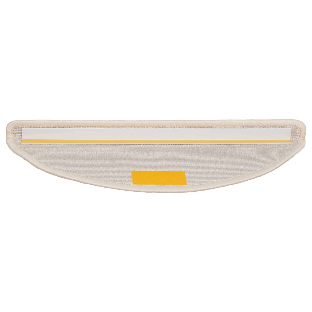 Stufenmatten 10 Stk. 56x17x3 cm Weiß Halbrund