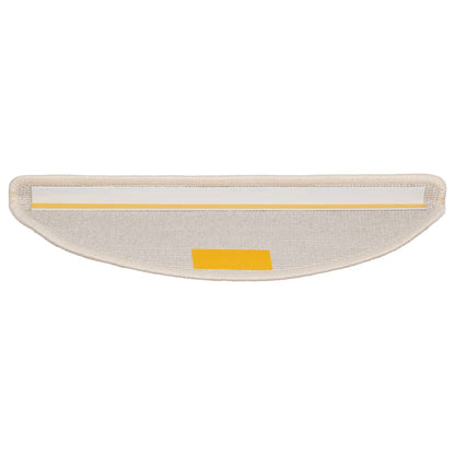Stufenmatten 10 Stk. 56x17x3 cm Weiß Halbrund