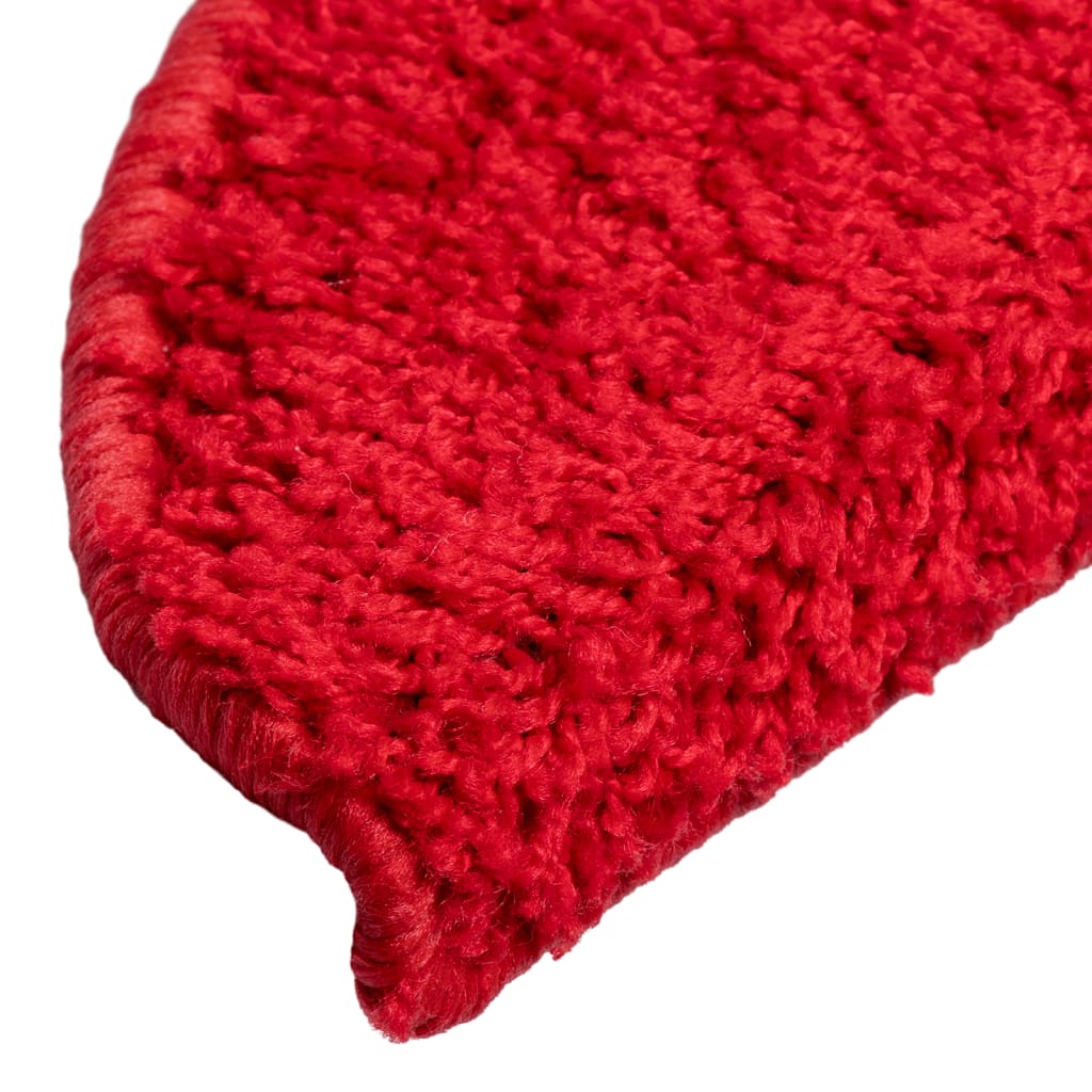 Stufenmatten 10 Stk. 56x17x3 cm Rot Halbrund