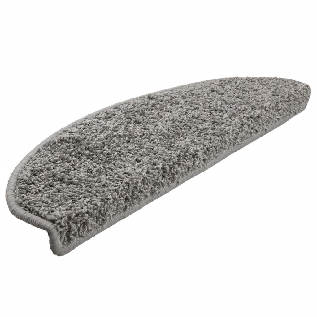 Stufenmatten 10 Stk. 65x21x4 cm Grau Halbrund Groß