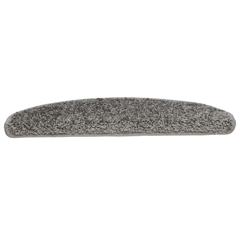 Stufenmatten 10 Stk. 65x21x4 cm Grau Halbrund Groß