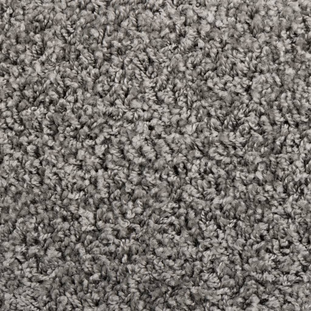 Stufenmatten 10 Stk. 65x21x4 cm Grau Halbrund Groß