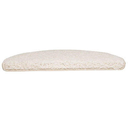 Stufenmatten 10 Stk. 65x21x4 cm Weiß Halbrund Groß