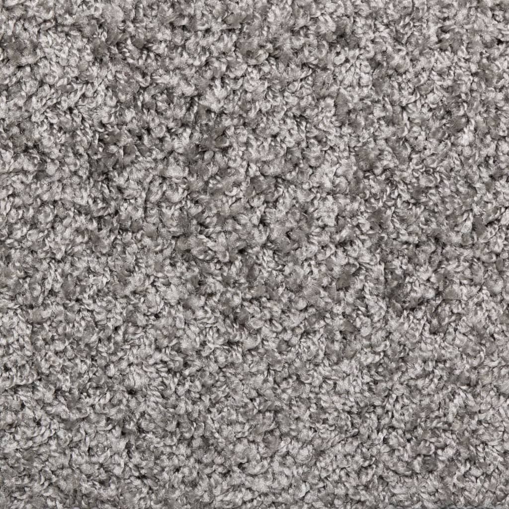 Stufenmatten 10 Stk. 65x21x4 cm Grau Rechteckiger Rand