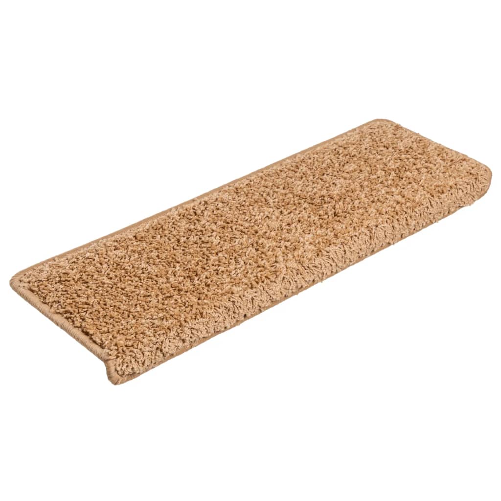 Stufenmatten 10 Stk. 65x21x4 cm Beige Rechteckiger Rand