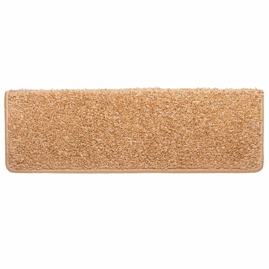 Stufenmatten 10 Stk. 65x21x4 cm Beige Rechteckiger Rand