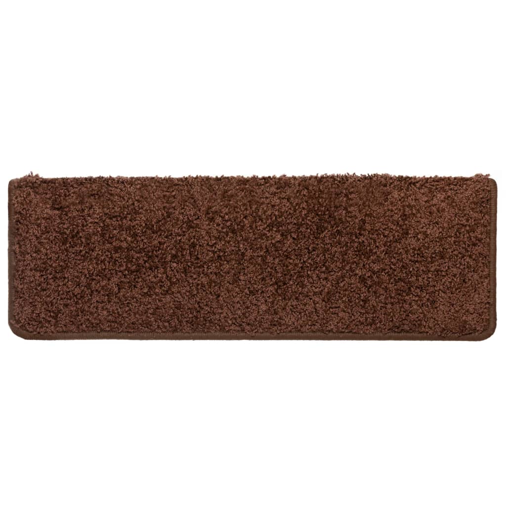 Stufenmatten 10 Stk. 65x21x4 cm Braun Rechteckiger Rand