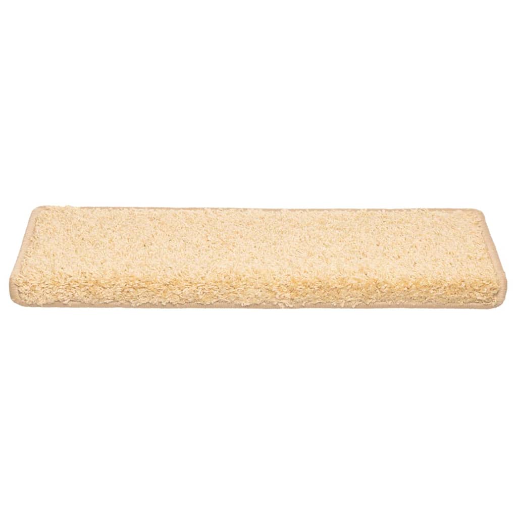 Stufenmatten 10 Stk. 65x21x4 cm Creme Rechteckiger Rand