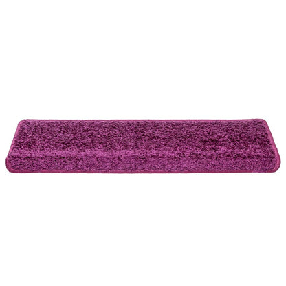 Stufenmatten 10 Stk. 65x21x4 cm Violett Rechteckiger Rand