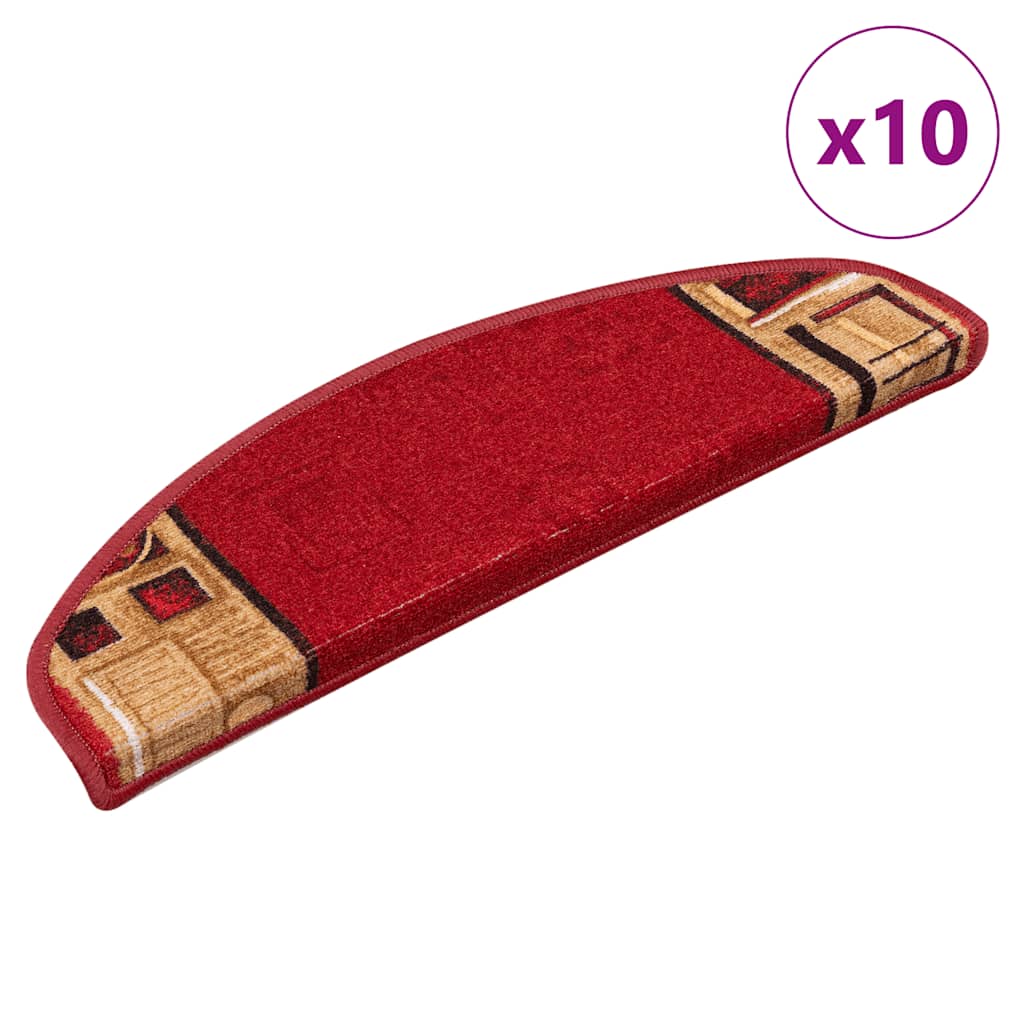 Stufenmatten Selbstklebend 10 Stk. 65x21x4 cm Rot