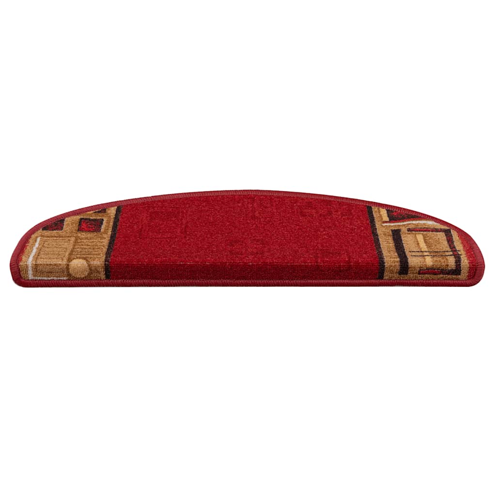 Stufenmatten Selbstklebend 10 Stk. 65x21x4 cm Rot