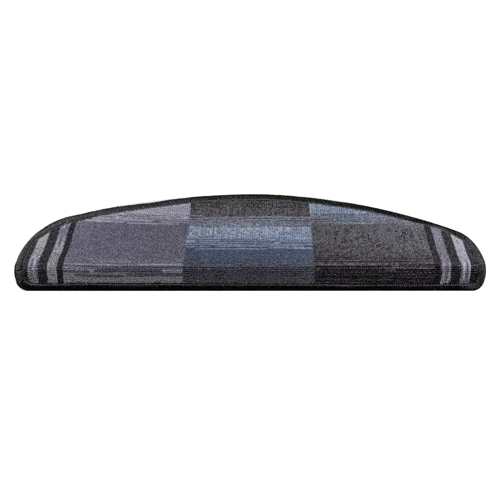 Stufenmatten Selbstklebend 5 Stk. 65x21x4 cm Schwarz Grau