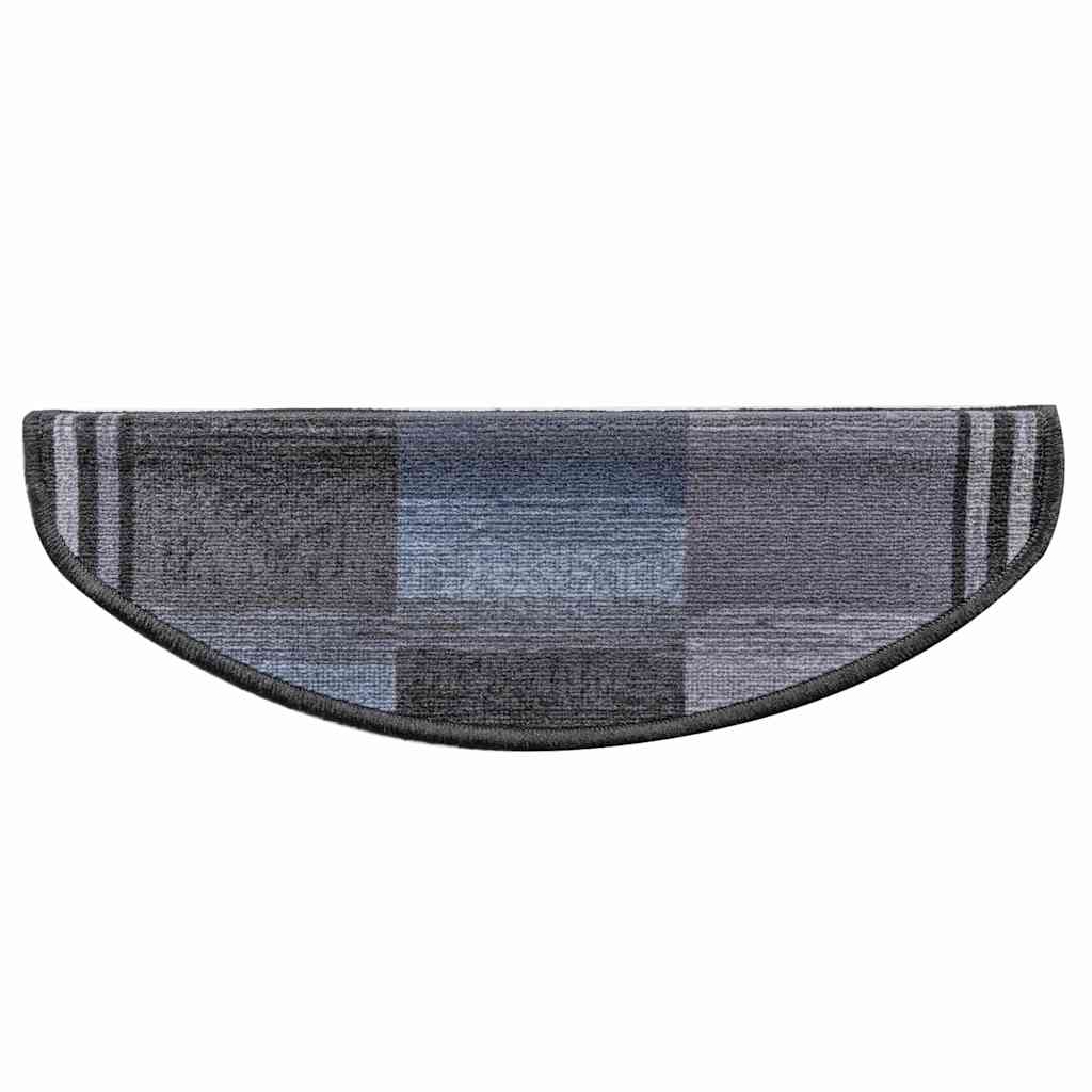 Stufenmatten Selbstklebend 10 Stk 65x21x4 cm Schwarz Grau