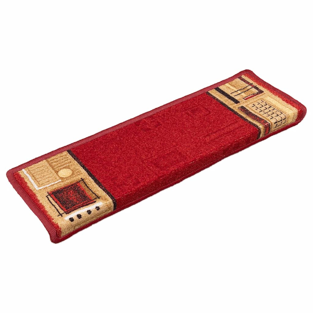 Stufenmatten Selbstklebend 10 Stk. 65x21x4 cm Rot