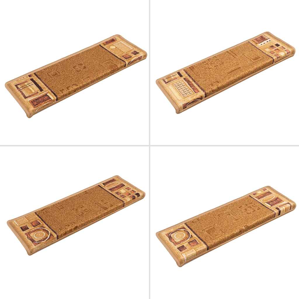 Stufenmatten Selbstklebend 5 Stk. 65x21x4 cm Beige