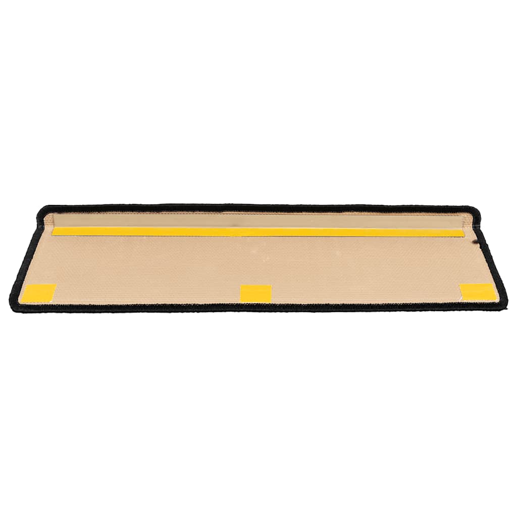 Stufenmatten Selbstklebend 5 Stk. 65x21x4 cm Schwarz Grau