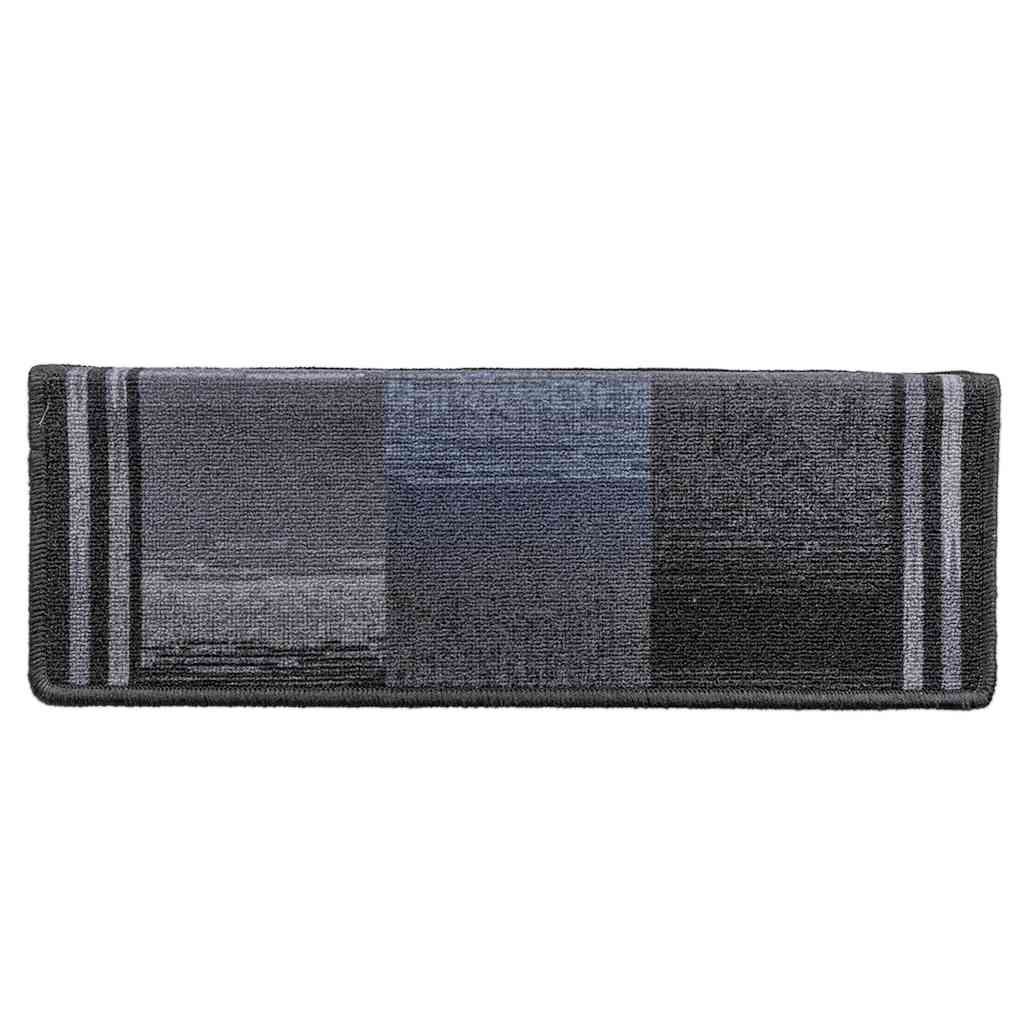 Stufenmatten Selbstklebend 5 Stk. 65x21x4 cm Schwarz Grau