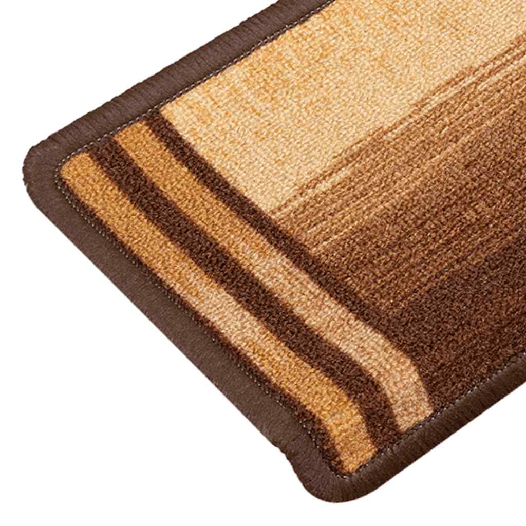 Stufenmatten Selbstklebend 10 Stk. 65x21x4 cm Braun