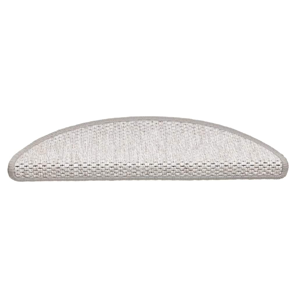 Stufenmatten Selbstklebend Sisal-Look 15 Stk. 56x17x3 Platina